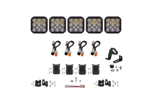 Diode Dynamics SS5 Sport Universal CrossLink 5-Pod Lightbar - White Driving - DD7208 Photo - Primary