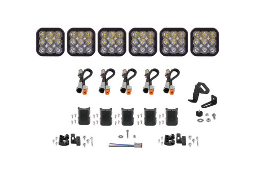 Diode Dynamics SS5 Sport Universal CrossLink 6-Pod Lightbar - White Driving - DD7210 Photo - Primary