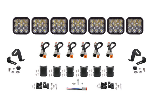Diode Dynamics SS5 Sport Universal CrossLink 7-Pod Lightbar - White Driving - DD7212 Photo - Primary