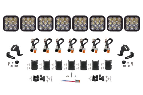 Diode Dynamics SS5 Sport Universal CrossLink 8-Pod Lightbar - White Driving - DD7214 Photo - Primary