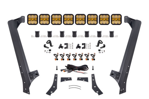 Diode Dynamics Jeep JK SS5 Sport CrossLink Windshield - Yellow Combo Lightbar Kit - DD7225 Photo - Primary