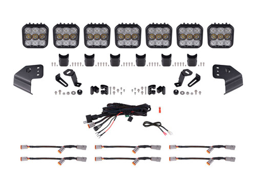 Diode Dynamics Bronco SS5 Sport CrossLink Windshield - White Combo Lightbar Kit - DD7232 Photo - Primary