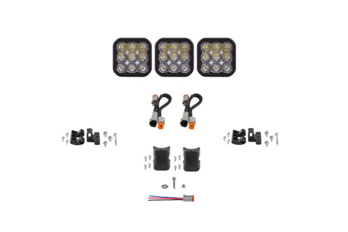 Diode Dynamics SS5 Pro Universal CrossLink 3-Pod Lightbar - White Driving - DD7250 Photo - Primary