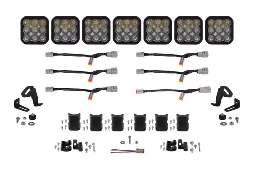 Diode Dynamics SS5 Pro Universal CrossLink 7-Pod Lightbar - White Driving - DD7258 Photo - Primary