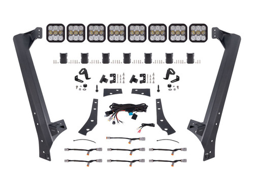 Diode Dynamics Jeep JK SS5 Pro CrossLink Windshield - White Combo Lightbar Kit - DD7266 Photo - Primary