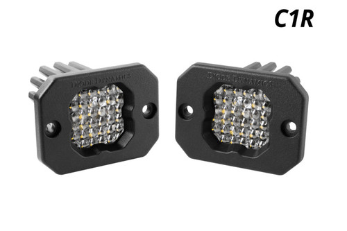 Diode Dynamics Stage Series C1R - White Flood Flush Mount LED Pod (Pair) - DD7427P Photo - Primary