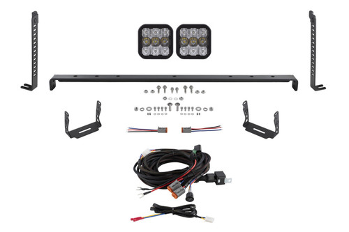 Diode Dynamics 14-23 Toyota 4Runner SS5 Stealth Grille LED 2-Pod Kit Sport - White Combo - DD7534 Photo - Primary