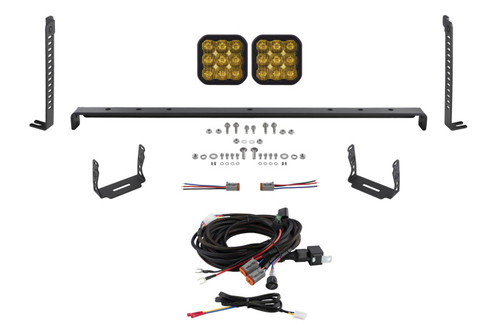 Diode Dynamics 14-23 Toyota 4Runner SS5 Stealth Grille LED 2-Pod Kit - Yellow Pro Driving - DD7541 Photo - Primary