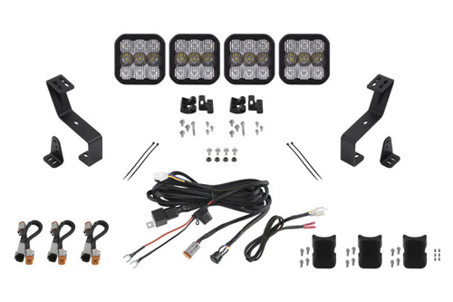 Diode Dynamics SS5 Grille CrossLink Lightbar Kit for 2019-Present Ram - Pro White Combo - DD7610 Photo - Primary