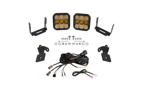 Diode Dynamics 20-Present Polaris RZR A-Pillar LED Pod Kit SS5 Pro - Yellow Combo - DD7642 Photo - Primary