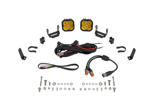 Diode Dynamics SS3 LED Bumper 1 1/2 In Roll Bar Kit Sport - Yellow SAE Fog (Pair) - DD7664 Photo - Primary