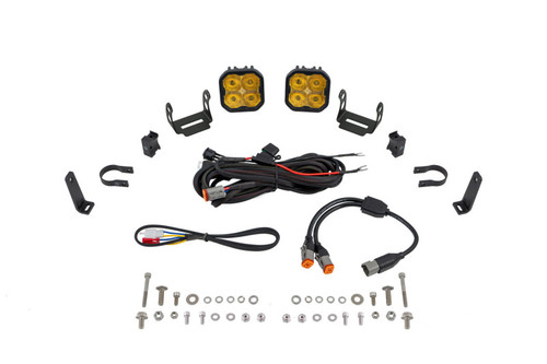 Diode Dynamics SS3 LED Bumper 1 1/2 In Roll Bar Kit Pro - Yellow SAE Fog (Pair) - DD7665 Photo - Primary