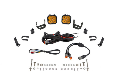 Diode Dynamics SS3 LED Bumper 1 1/2 In Roll Bar Kit Max - Yellow SAE Fog (Pair) - DD7666 Photo - Primary