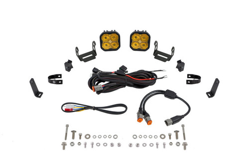 Diode Dynamics SS3 LED Bumper 1 In Roll Bar Kit Pro - Yellow SAE Fog (Pair) - DD7684 Photo - Primary