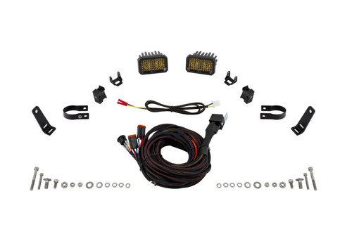 Diode Dynamics Stage Series 1 1/2 In Roll Bar Chase Light Kit SSC2 Sport - Yellow (Pair) - DD7732 Photo - Primary