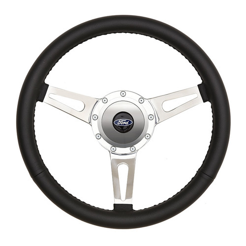 GT9 Retro Cobra Style Steering Wheel Black