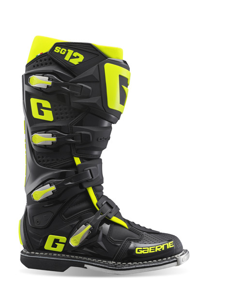 Gaerne SG12 Boot Black/Fuorescent Yellow Size - 10.5 - 2174-089-10.5 User 1