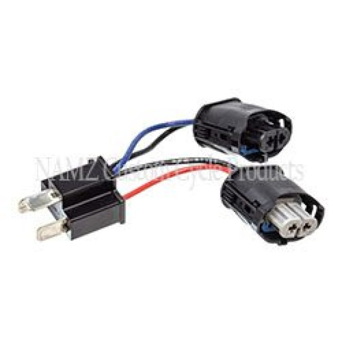 NAMZ 2014+ Road King (w/7in. Dual LED HLamp) Headlight Adapter Pigtail w/Female H9 & H11 to Male H4 - NHAP-02 Photo - Primary