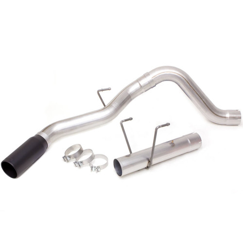 Banks Power 13-18 Dodge RAM Monster Exhaust 4.0in. Single 6.7L CCLB w/ SideKick S/S Black Tip - 49796-B Photo - Primary