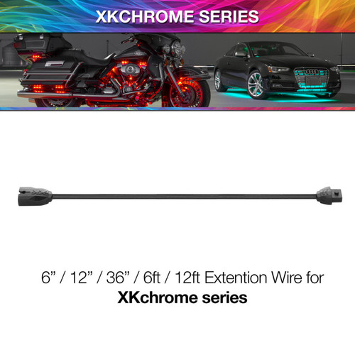 XK Glow 12 Inch - 4 Pin Extension Wire for XKchrome & 7 Color Series - XK-4P-WIRE-12 User 1