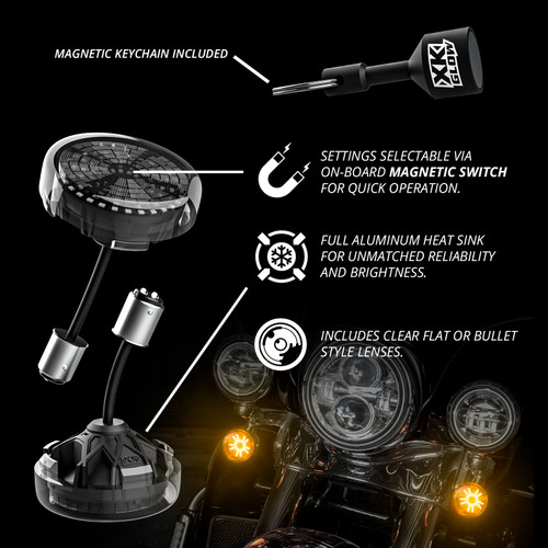 XK Glow Pro Series MotoTurnz - 1156 Flat Style Front - XK-MTP56-FF User 1
