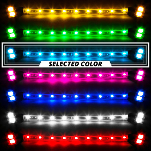 XK Glow Tube Single Color Underglow LED Accent Light Car/Truck Kit Light Blue - 8x24In - XK041002-AB User 1
