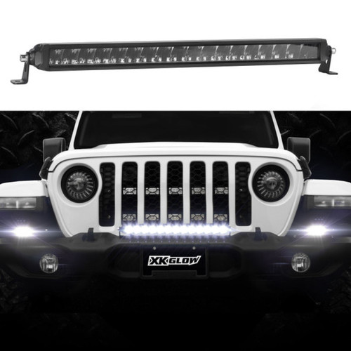 XK Glow Razor Light Bar Auxiliary High Beam Driving No Wire & Switch 10in - XK064010-D User 1