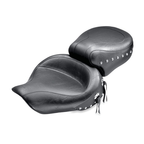 Mustang 91-05 Harley Dyna Wide Touring 1PC Seat - Black - 75415 User 1