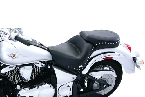 Mustang 06-21 Kawasaki Vulcan 900 Classic, Custom Standard Touring 1PC Seat w/Studs - Black - 76126 Photo - Primary