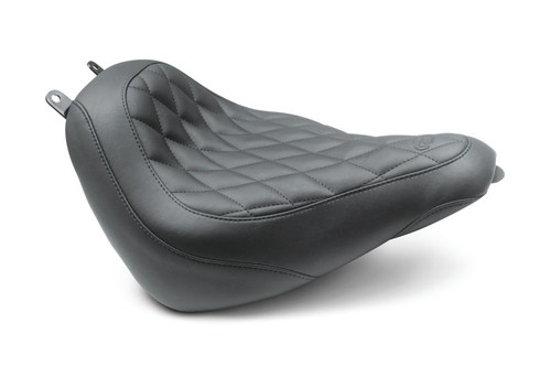 Mustang 18-21 Harley Heritage Classic, Deluxe Wide Tripper Solo Seat Diamond - Black - 83008 Photo - Primary