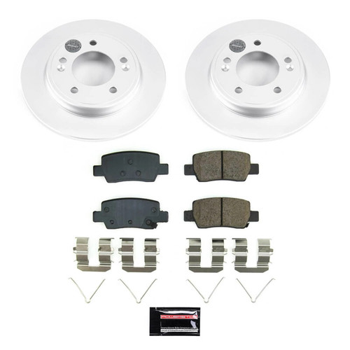 Power Stop 21-23 Hyundai Elantra Rear Z17 Coated Brake Kit - CRK9106