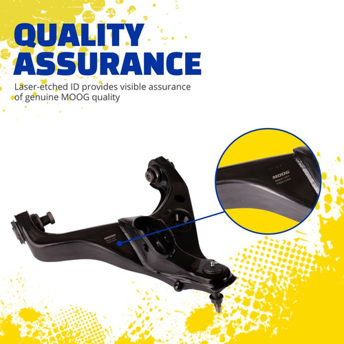 MOOG 13-19 Ford Police Interceptor Sedan Front Right Lower Control Arm - RK622917 Features and Benefits