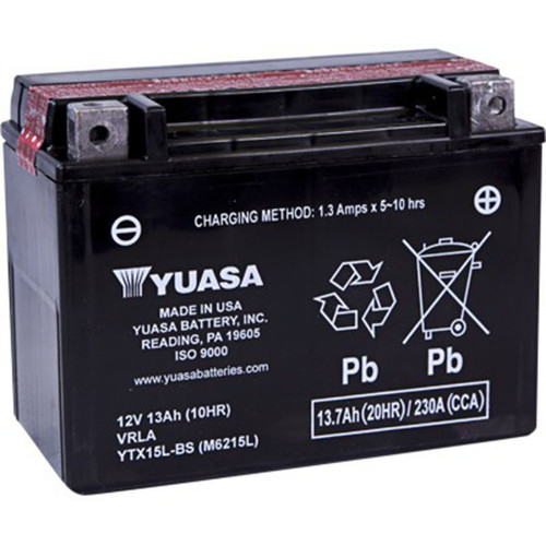 Yuasa YTX15L-BS Maintenance Free AGM 12 Volt Battery (Bottle Supplied) - YUAM6215L User 1