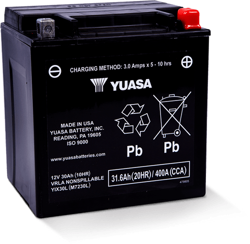 Yuasa YIX30L Maintenance Free AGM 12 Volt Battery - YUAM7230L User 1