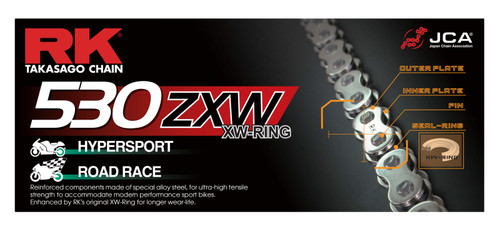 RK Chain 530ZXW-170 - Chrome - CC530ZXW-170 User 1