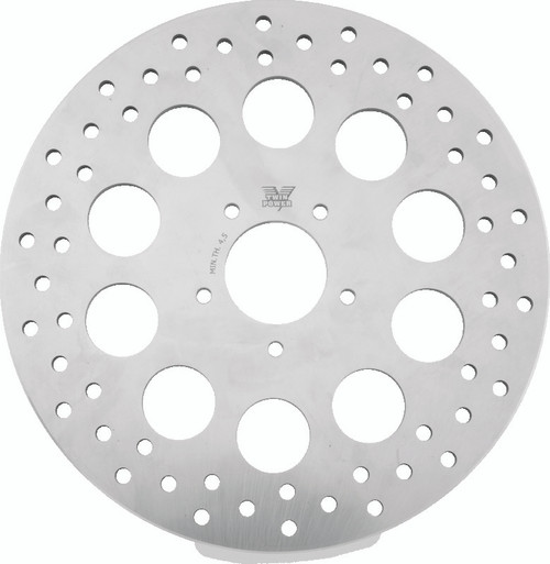 Twin Power 08-13 FLH FLT 06-17 Dyna Front 11.8in Rotor Solid With Holes Stainless - 666825 Photo - Primary