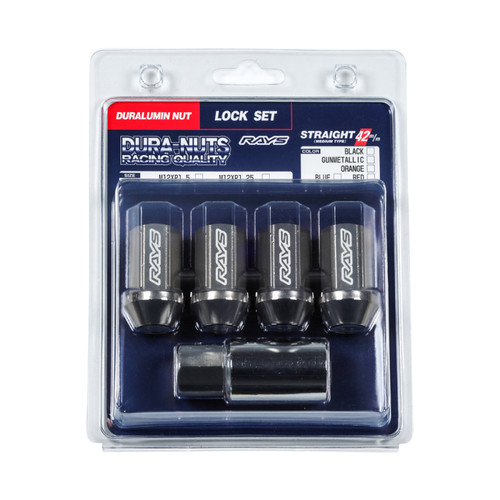 Rays Lugs Dura-Nut L42 Straight Type / 12x1.50 / 4 Piece - Black - WDURA42121504LPB User 1