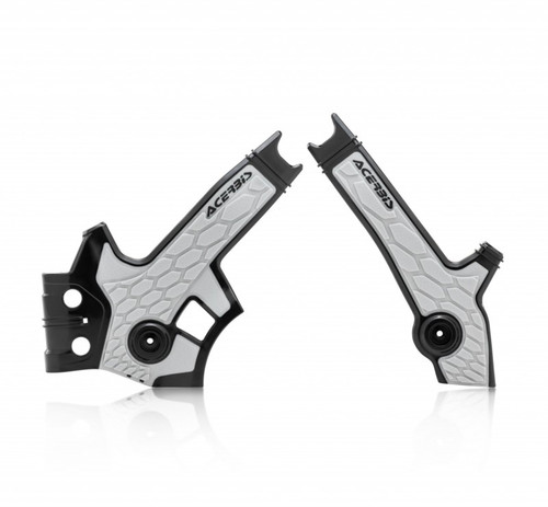 Acerbis 96+ Suzuki DR650 Frame Guards- X-Grip - Black/Gray - 2801931001 Photo - Primary