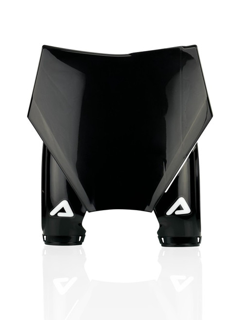 Acerbis 23+ KTM SX125-300/SX-F250-450/XC125-300/XC-F250-450 Front Number Plate-Raptor 2 - Black - 2983160001 Photo - Primary