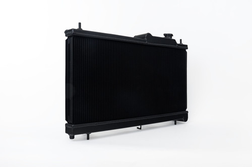 CSF 08-21 Subaru WRX/STI 2-Row 42mm Race-Spec All Aluminum Radiator - Black - 7095B Photo - Primary