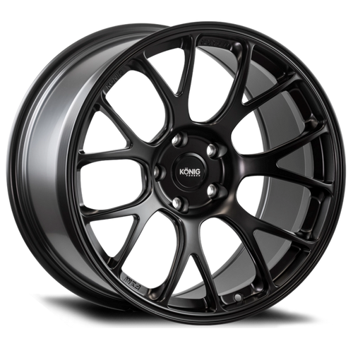 Konig Forged F1M 18X8.5 5X114.3 ET35 Satin Black Knurled Bead - F1M8851435B User 1