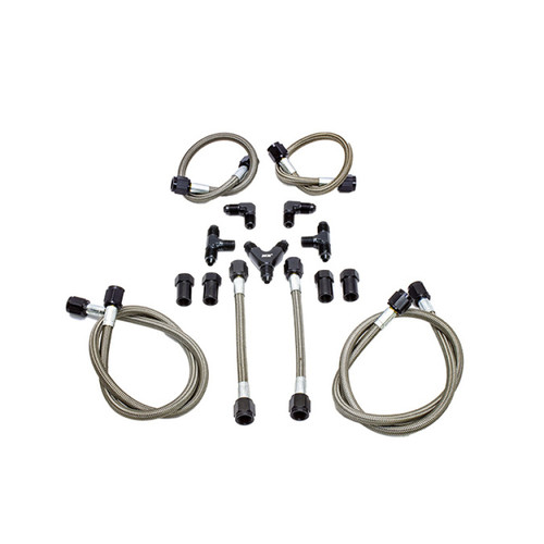 Snow Performance Water Quad Nozzle Stainless Steel Braided Line Upgrade - SNO-40045-BRD User 1