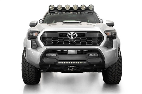 ADD 2024+ Toyota Tacoma Stealth Center Mount Winch Front Bumper w/ Top Hoop - F6703512601NA Photo - Primary