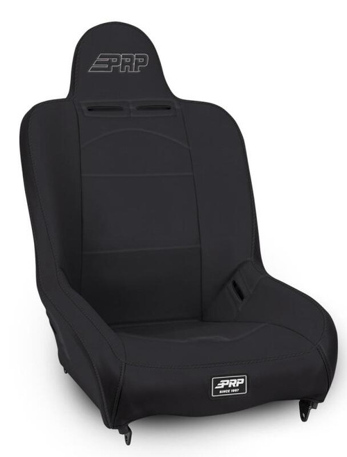 PRP Premier High Back Suspension Seat - Black Vinyl w/Silver PRP Logo - A100110-201 Photo - Primary