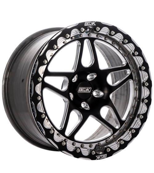 Belak 18x8.5 / 5.75in BS / 5x112mm BP / Highpad / Series 3 - Shallow Billet Single Beadlock Wheel - 18085112S35BS-SBLT-SBL Photo - Primary