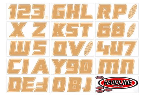 Hardline Boat Lettering Registration Installation Kit 3 in. - 900 Brown - BROWN900 Photo - Primary
