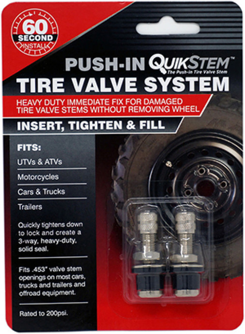 Hardline Tire Valve Stems 1.5 in. Long .453 od. - Pair - QS-1 Photo - Primary