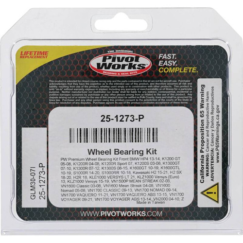 Pivot Works BMW/Gas-Gas/Husaberg/Husqvarna/Kawasaki/KTM/Suzuki Wheel Bearing Kit Premium Bearings - 25-1273-P Photo - Primary