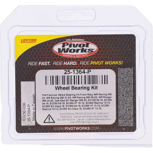 Pivot Works Gas-Gas, Rieju, Suzuki Wheel Bearing Kit Premium Bearings - 25-1364-P Photo - Primary