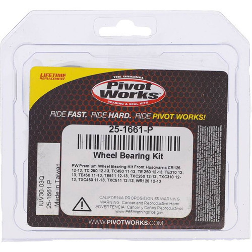 Pivot Works Husqvarna Wheel Bearing Kit Premium Bearings - 25-1661-P Photo - Primary